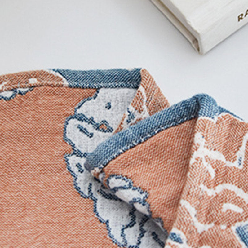 Cuscino decorativo in cotone con stampa floreale Ownkoti (2 pezzi)