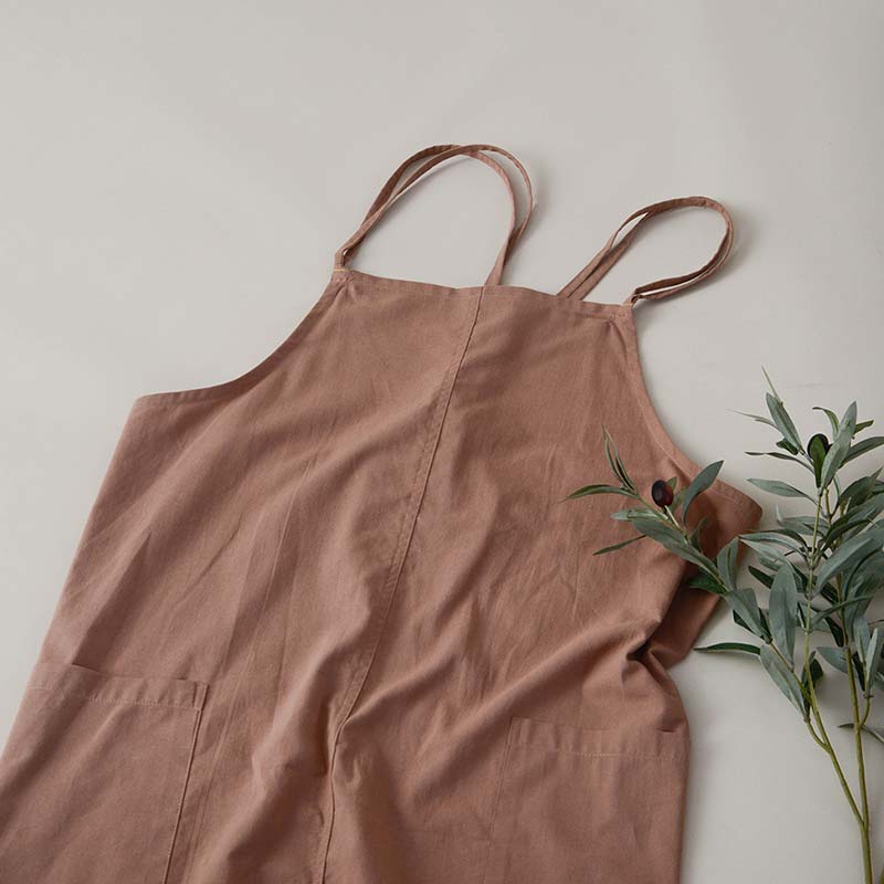 Grembiule impermeabile in cotone Ownkoti con tasche