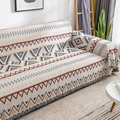 Copridivano reversibile con coperta geometrica indiana Ownkoti