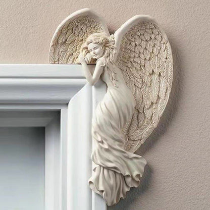 Scultura con ali d'angelo su telaio per porta Ownkoti