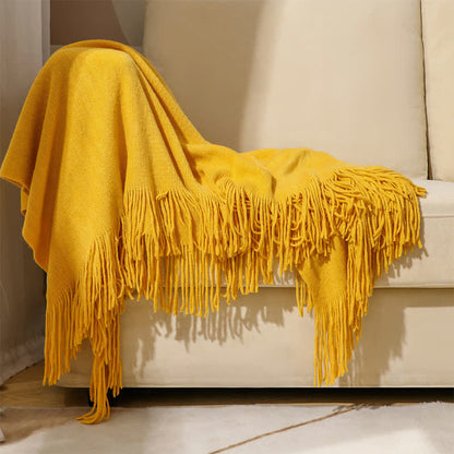 Coperta semplice con nappe in tinta unita