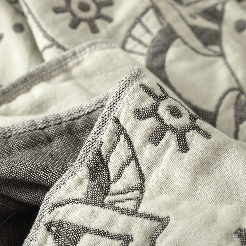 Trapunta reversibile in cotone con motivo floreale Ownkoti Chic Mandala