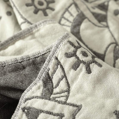 Trapunta reversibile in cotone con motivo floreale Ownkoti Chic Mandala