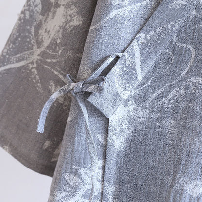 Pigiama con accappatoio comodo e dipinto a inchiostro jacquard