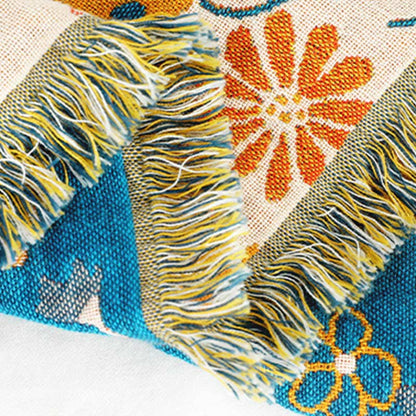 Copridivano con nappe di fiori da giardino Ownkoti