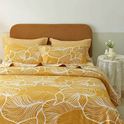 Coperta copridivano con foglie di platano - image 2