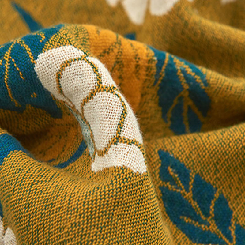 Cuscino in cotone con motivo floreale bianco Ownkoti (2 pezzi)