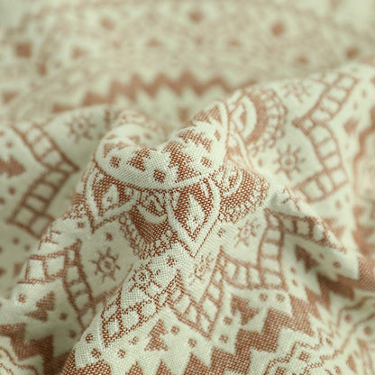 Federe per cuscino in cotone con mandala e bottoni (2 pezzi)