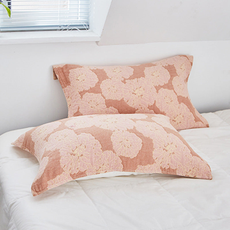 Cuscino decorativo in cotone con stampa floreale Ownkoti (2 pezzi)