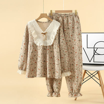 Completo da casa in cotone Vintage Rose Garden