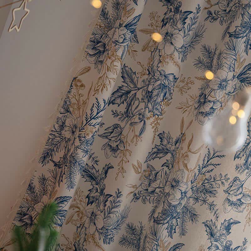 Tenda filtrante per luce Ownkoti Blue Flower Pine