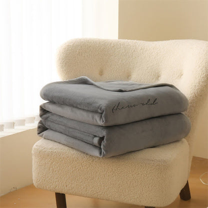 Coperta in flanella calda e semplice