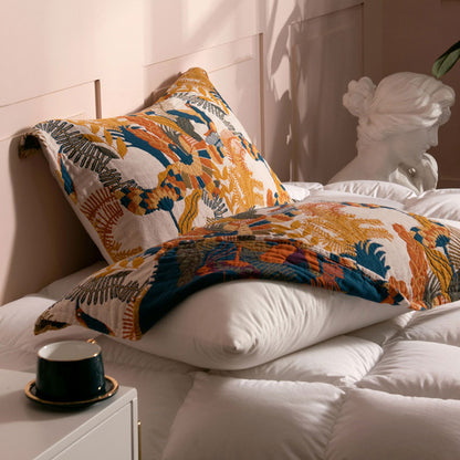Cuscino reversibile in cotone Boho con motivo a uccelli di Ownkoti (2 pezzi)