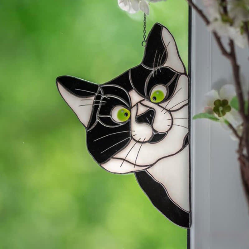 Decorazione per finestra acchiappasole a forma di gatto Ownkoti (acquistane uno e ricevine uno gratis)