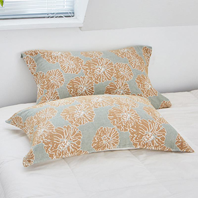 Cuscino decorativo in cotone con stampa floreale Ownkoti (2 pezzi)