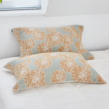 Cuscino decorativo in cotone con stampa floreale Ownkoti (2 pezzi)