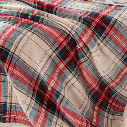 Coperta spessa a quadri natalizi classici Ownkoti