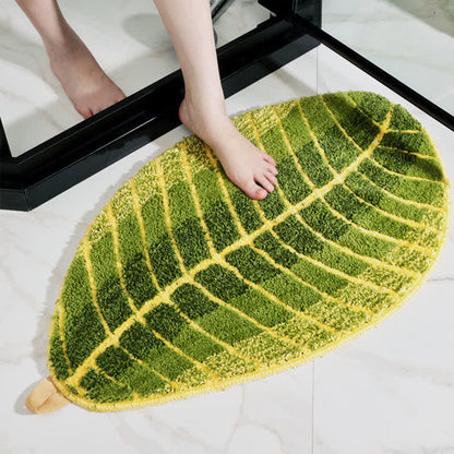 Tappeto morbido per porta Ownkoti Green Banana Leaf