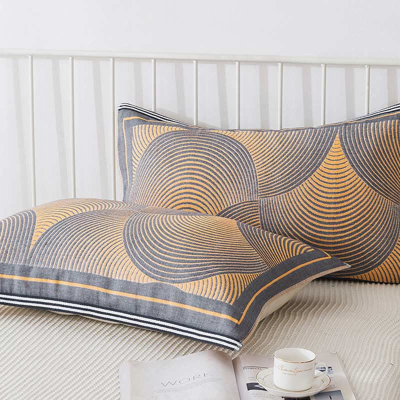 Cuscino asciugamano traspirante Ownkoti Circle Stripe (2 pezzi)