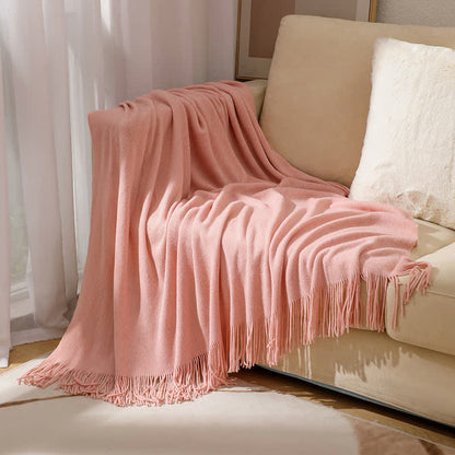 Coperta semplice con nappe in tinta unita