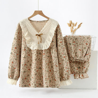 Completo da casa in cotone Vintage Rose Garden