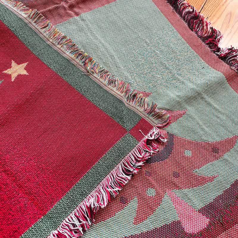 Coperta con nappe per decorazioni natalizie per la casa