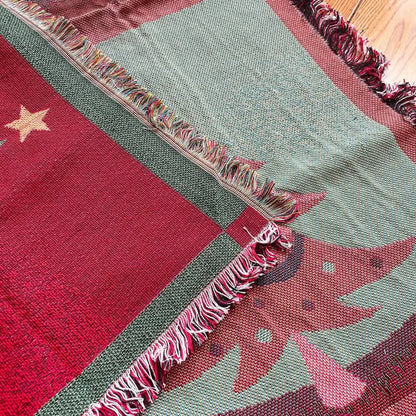 Coperta con nappe per decorazioni natalizie per la casa