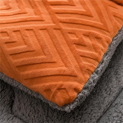 Coperta invernale spessa in Sherpa con anima trapuntata