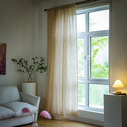 Tenda filtrante per luce floreale in stile rustico