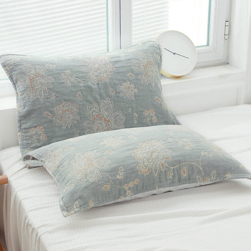 Cuscino in cotone con fiori Boho, a doppia faccia (2 pezzi)