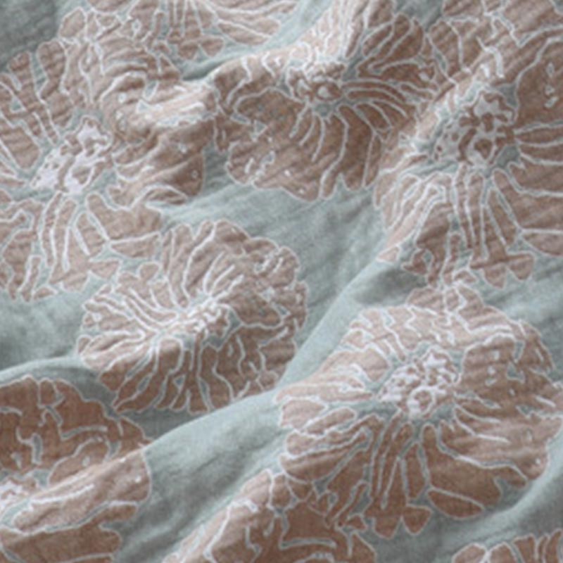 Trapunta reversibile leggera in cotone Peony