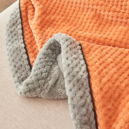 Coperta in pile morbido a tinta unita