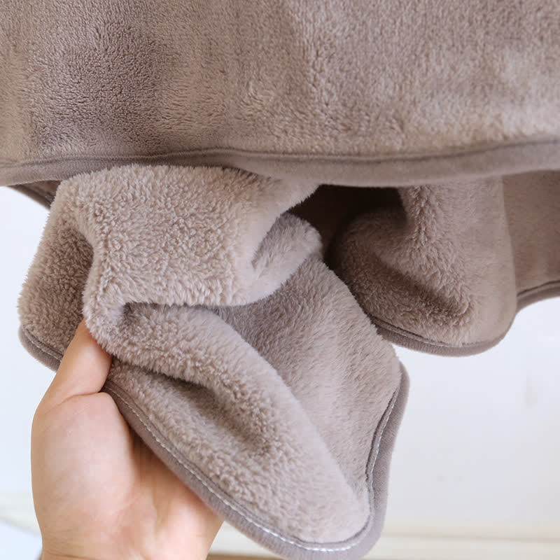 Coperta scialle in morbida flanella tinta unita