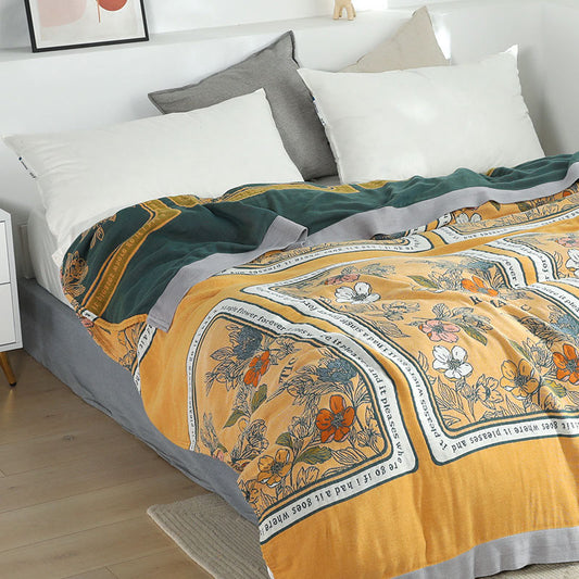 Trapunta estiva reversibile in cotone Ownkoti, coperta leggera