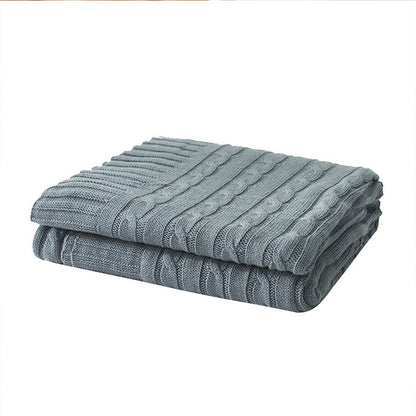 Coperta in maglia di cotone tinta unita Ownkoti per divano