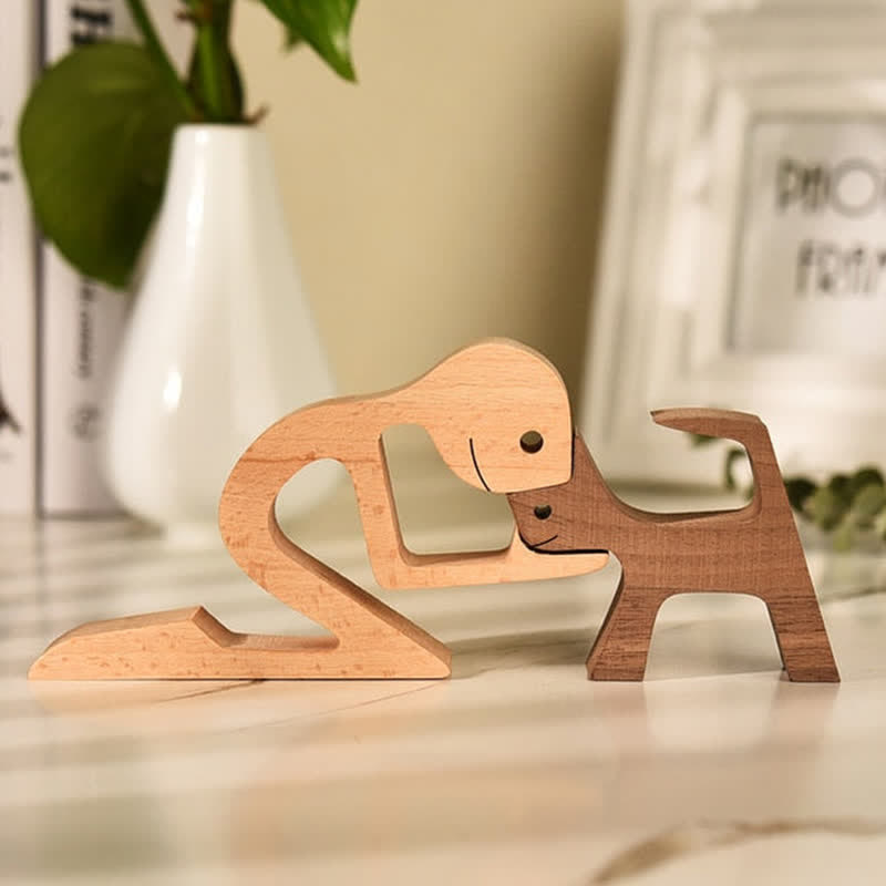 Decorazioni per la casa in legno fatte a mano di Ownkoti raffiguranti animali domestici