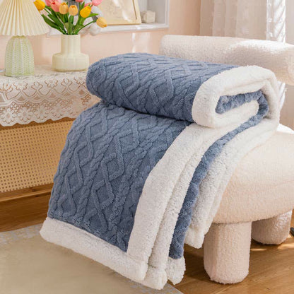 Morbida e accogliente coperta reversibile - Blu - 200cm x 230cm - image 8