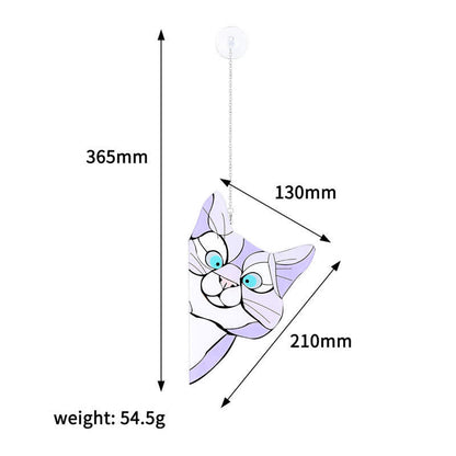 Decorazione per finestra acchiappasole a forma di gatto Ownkoti (acquistane uno e ricevine uno gratis)