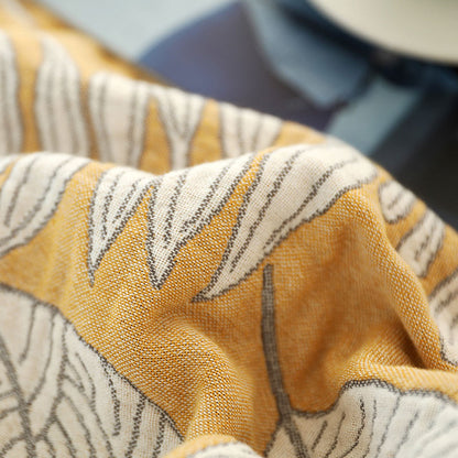 Coperta reversibile morbida in garza di cotone con motivo