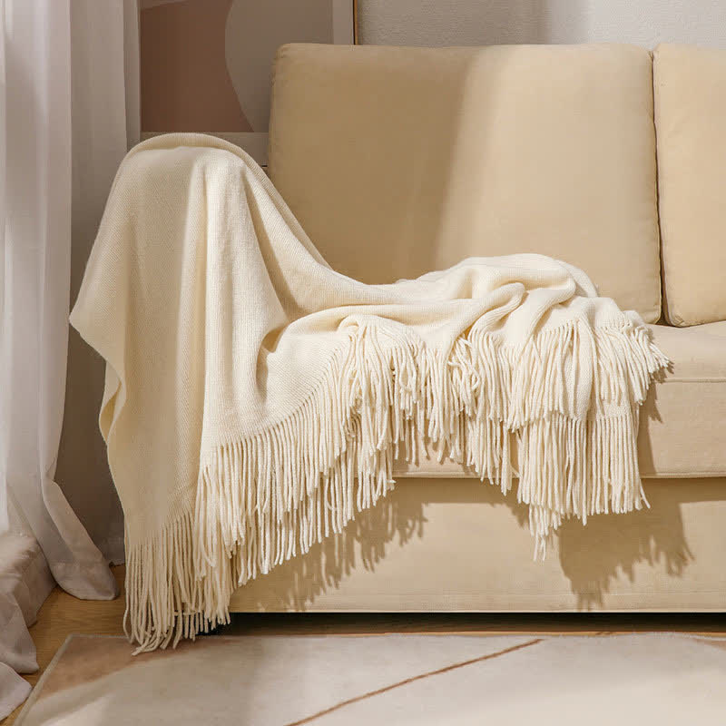 Coperta semplice con nappe in tinta unita