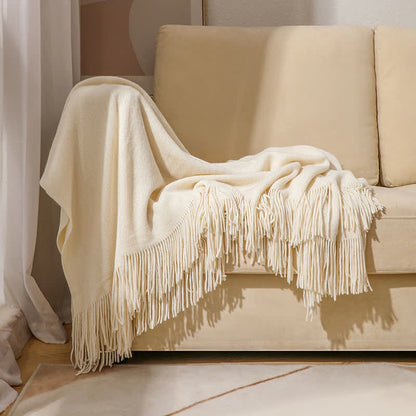 Coperta semplice con nappe in tinta unita