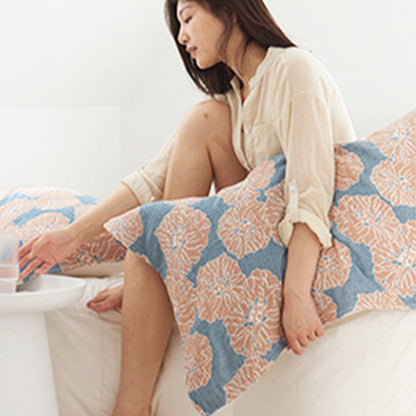 Cuscino decorativo in cotone con stampa floreale Ownkoti (2 pezzi)