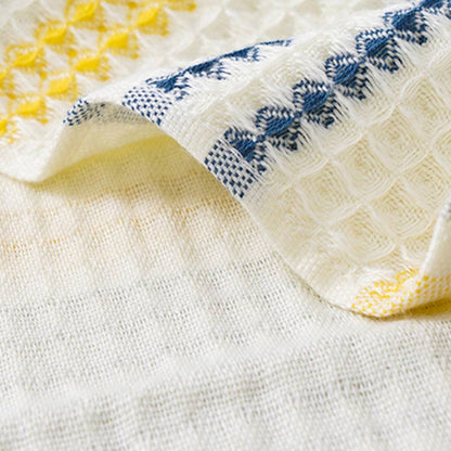 Asciugamano da bagno in cotone a righe colorblock Ownkoti