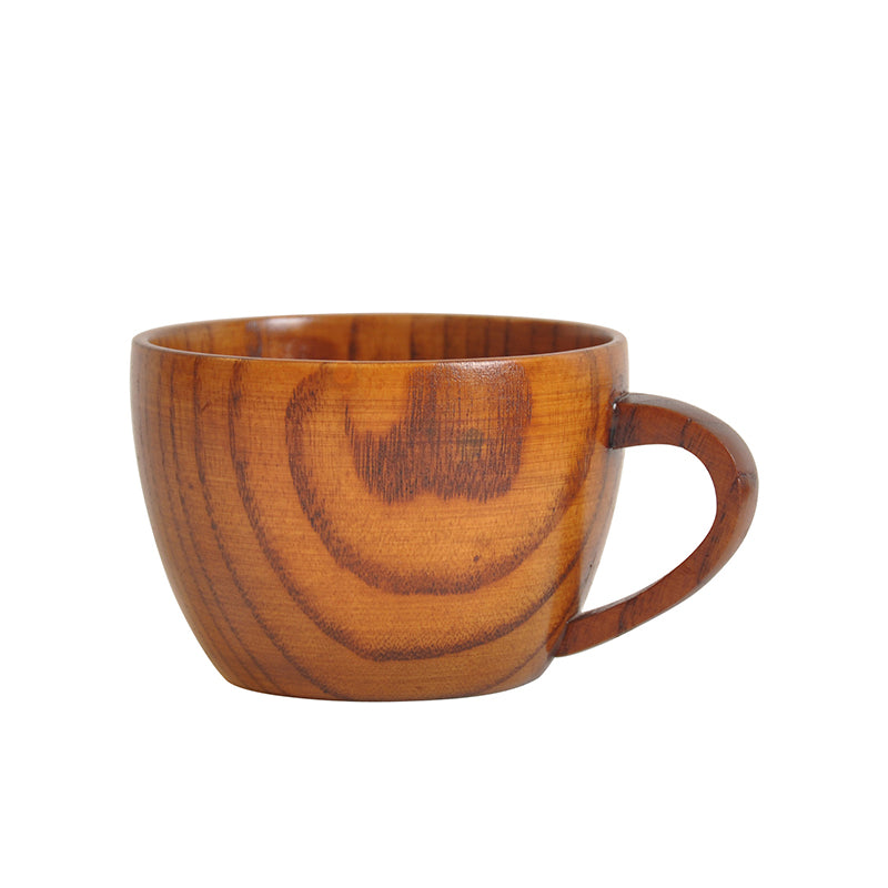 Tazza da tè in legno naturale Ownkoti con manico (2 pezzi)