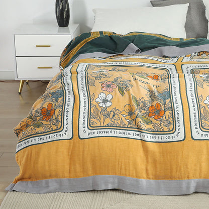 Trapunta estiva reversibile in cotone Ownkoti, coperta leggera