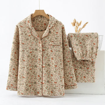 Completo da casa in cotone Rural Rose Air
