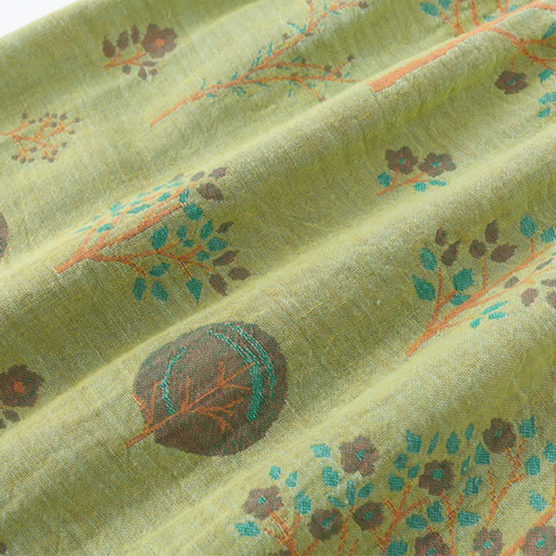 Completo da casa in cotone jacquard Leaf Tree - image 13