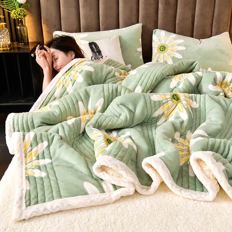 Coperta soffice e spessa a forma di fiore