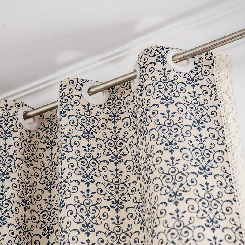 Tenda semi-oscurante con motivo Boho Blue di Ownkoti