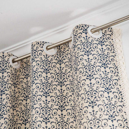 Tenda semi-oscurante con motivo Boho Blue di Ownkoti